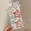 Pinzas para el pelo de estrella para niñas pequeñas, pinzas BB para flequillo lateral que no dañan el pelo, lindas pinzas para flequillo, accesorios para el pelo