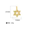 Moda Joker DIY Semiacabado Microincrustado Chapado en Cobre Accesorios de Girasol Accesorios Populares Europeos y Americanos Colgantes de Estrella