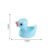 Pingente de Boneca Pato Amarelo Pequeno, Ornamento Miniatura de Micro paisagem com Musgo, Acessório de Decoração Criativo, Artesanato em Resina