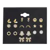 Moda Transfronteriza Europea y Americana Más Vendida, Set de Pendientes Haoshi Simple y Versátil, Pendientes Elegantes de Gama Alta de Nicho al por Mayor