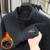 Chaqueta de forro polar para hombre, cárdigan casual de cuello alto para primavera y otoño, engrosada para otoño e invierno, sudadera de moda, venta al por mayor