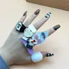 Óculos de Sol com Anel de Resina Transfronteiriço Feminino Desenho Animado Anel Decoração Fashion Joias de Nicho Acessórios Populares