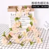 Tiras de Enredadera Artificial de Flor de Cerezo Seleccionadas Cuidadosamente para Conductos de Aire Acondicionado, Tiras de Flores Falsas para Decoración de Centros Comerciales y Bodas, Enredaderas para Techo de Fondo