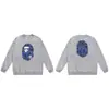 Suministro Mayorista Transfronterizo de Marca de Moda de Comercio Exterior Sudadera Pesada de Algodón con Cuello Redondo Chaqueta Larga de Tiburón