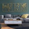 Pintura de parede de metal personalizada, decoração, arte, silhueta, linha do corpo feminino, pingente, decoração de parede, pintura dourada