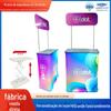 Caixa de luz luminosa dobrável com LED, mesa de publicidade com elevador hidráulico, super rápida, para negócios, cortina, show, recepção, promoção, mesa de empurrar