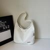 Bolsa Simples de Grande Capacidade Nova Bolsa Tote Texturizada Feminina Bolsa de Ombro para Aula de Estudante Universitário Bolsa Simples Casual