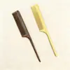 Peine de Madera con Punta Fina de Sándalo Dorado, Peine para Peinar el Cabello, Peine Voluminizador para la Parte Superior de la Cabeza, Herramienta para Separar el Cabello, Peine de Sándalo