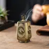 Estufa de Aromaterapia Transfronteriza, Quemador de Incienso de Éxito Instantáneo, Quemador de Incienso Creativo de Aleación, Adornos para Ceremonia de Té en Interiores del Hogar, Quemador de Incienso Chino