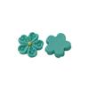 Color claro flor de cerezo brillante cinco pétalos parche de resina aretes funda para teléfono móvil zapatos con agujeros flor material DIY hecho a mano