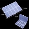 Caja de Almacenamiento para Pendientes de 7 Compartimentos, Caja de Joyería de Plástico Transparente, Organizador de Cuentas y Cuentas Sueltas para Manualidades con Múltiples Compartimentos