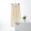 Calça Retta de Costela Fina e Respirável de Verão para Meninas, Calça de Perna Larga Casual da Moda, Calça Anti-Mosquito para Bebês com Punhos