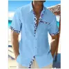 Producto Nuevo de Comercio Exterior 2026: Camisa Casual Personalizada para Hombre de Manga Corta Ajustada