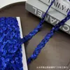 Cinta de lentejuelas rizada en forma de S de 1,3 cm en stock para decoración de actuaciones en escenario, accesorios de prendas de vestir, encaje DIY