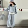 Conjunto de Sudadera Ropa de Otoño para Niñas 2026 Nuevo Estilo Niños Medianos y Grandes Ropa de Otoño para Niños Niña Casual Deportivo Conjunto de Tres Piezas
