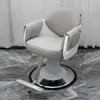 2025 Novo Modelo Cadeira de Salão de Beleza Moderna Cadeira de Barbearia de Aço Inoxidável Cadeira Dedicada para Corte de Cabelo de Salão de Beleza