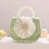 Nuevo estilo coreano, dulce, de moda, estilo Chanel, para niña, princesa, mini bolso bandolera portátil de doble uso, monedero