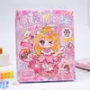 Serie Qiqi Mecanismo Libro DIY Kit de Materiales Hechos a Mano Pegatinas Escena de Niña Linda Libro Mecanismo