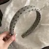 Faixa de Cabeça Alta Tecido Esponja Aumento de Altura Estilo Floresta Linho Bolinhas Faixa de Cabeça Antiderrapante para Lavar o Rosto para Mulheres