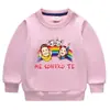 Me contro te suéter infantil otoño e invierno estilo western nuevo niños medianos y grandes con forro polar grueso cálido top de invierno