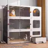 Gaiola para Gatos com Espaço Livre, Banheiro para Gatos Doméstico, Casa para Gatos Integrada, Abrigo para Gatos, Novo Ninho para Gatos, Armário para Gatos, Vila para Gatos Interna