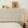Capa de Poeira Renda Retrô Americana Capa de Cabeceira Francesa Cama de Madeira Mesa de Cabeceira Sofá Encosto Tecido Universal Decoração de Casa