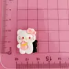 Accesorios de Resina DIY de Dibujos Animados, Polvo Negro Gato Jugando Pegamento de Crema Hecho a Mano Pinzas para el Cabello, Decoraciones para Funda de Teléfono Hebilla de Zapato
