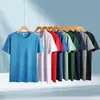 Camiseta de Secado Rápido con Sensación de Hielo, Secado Rápido, Cuello Redondo, Manga Corta, Para Correr, Deportes al Aire Libre, Camiseta Cultural Publicitaria, Ropa de Trabajo Corporativa