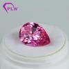 Zircón de color en forma de pera piedra desnuda gema artificial CZ con forma al por mayor Piedra Blanca Azul Rosa Dorado Naranja negro circonio