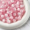 Nuevas Cuentas Sueltas Imitación Ojo de Gato de 12 mm Estilo Crema Resina Colorido Cuentas Redondas DIY Hecho a Mano Cuentas para Joyería Fabricante Venta al por Mayor