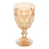 Taça de Água Diamante 300ml Âmbar Metalizado Vidro - Lyor