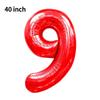Novo Balão Digital Grande de 40 polegadas Versão Americana 0-9 Imitação de Alumínio Americano Balão para Arranjo de Festa de Aniversário Festa de Balões