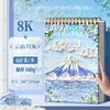 Cuaderno de bocetos en blanco A4 para niños, libro de imágenes, grosor doble, espiral doble, papel de dibujo para jardín de infantes, libro de arte para pintar, estudiantes de primaria