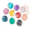 Nova Paleta de Cores para Nail Art de Resina Imitação de Ágata Antiderrapante com Borda Dourada para Exibição e Fotografia de Unhas