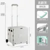 Carrito de compras plegable portátil para uso doméstico, adecuado para compras de comestibles, picnics, campamentos, dormitorios de estudiantes, recogida de paquetes y mudanzas