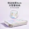 Bolsa clasificadora de temas en forma de L, bolsa de archivo transparente de apertura grande, bolso de malla con cremallera para libros y exámenes
