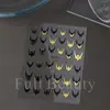 Belleza Total Transfronterizo Nuevo Manicure Halloween Pegatinas Oscuras Multicolores Brillo Francés Murciélago Pegatinas para Manicure Halloween