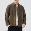 Roupas Masculinas Fengshe / Jaqueta Masculina Casual Solta Estilo Americano com Múltiplos Bolsos Retrô Japonês para Primavera e Outono