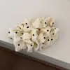Nuevo Pasador de Pelo Plisado de Gama Alta Estilo Coreano Burbuja de Nube Floral Plátano con un Ambiente Dulce y Elegante