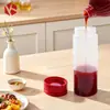 Garrafa Squeeze Selada com Tampa, Garrafa Squeeze Quantitativa Invertida à Prova de Vazamento para Geleia, Molho de Tomate, Garrafa de Molho P, Garrafa Squeeze