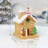 Casa de Navidad adornos luminosos de resina DIY decoración de casa de Navidad regalo adornos de microdecoración adornos de escritorio
