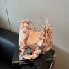 Bolso de Verano Transfronterizo para Axila para Mujer 2026 Nuevo Estilo Bolso de Nube Plegada Tipo Bollo Nicho Versátil Pequeño Bolso de Hombro Cruzado