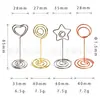 [Item Quente Transfronteiriço FBA] 4 Cartões de Assento de Casamento Prontos Porta-Notas Metálico Vertical 85mm