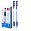 Pluma Gel Deli 0.5mm Sin Tapa Negra para Estudiantes Examen Pluma Base Agua Negra Oficina Pluma de Firma 6600E