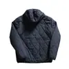 Nicho Japonês~Acolchoado de Diamante + Enchimento de Mistura de Seda Estilo Novo de Inverno Jaqueta Casual de Algodão com Capuz Unissex Roupas de Algodão