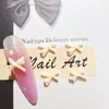 Novos Acessórios de Arte para Unhas Cartoon, Laço Colorido Fresco Versátil 3D para Unhas e Capa de Celular Acessórios de Resina DIY