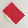 Guardanapo de algodão puro pano de boca doméstico quadrado liso pano de chá toalha de mesa jogo americano decoração de mesa ocidental para mesa
