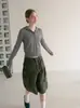 Suéter de punto liso con capucha estilo coreano para mujer, suéter de otoño ajustado, capa base, ceñido a la cintura, top moderno para invierno
