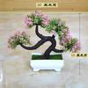 Enfeites criativos para decoração de casa, plantas artificiais em vasos, grama artificial, bola de bonsai, mini árvore, mini bola de sakura, bola de neve
