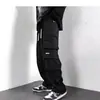 Calça de Trabalho Estilo Americano para Homens, Primavera e Outono, Tendência Casual High Street Solta Funcional Calça Jogger, Calça Longa Versátil